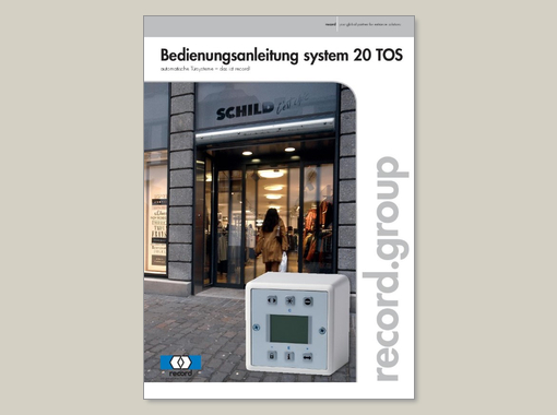 record system 20 TOS – Bedienungsanleitung