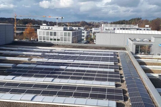 Photovoltaik am Standort Fehraltorf