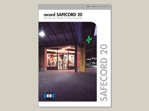 record SAFECORD RC 2 – Broschüre