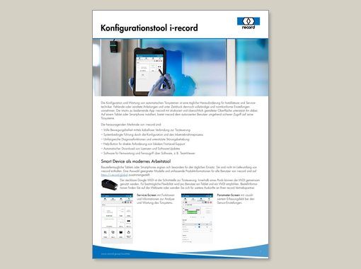 Konfigurationstool i-record