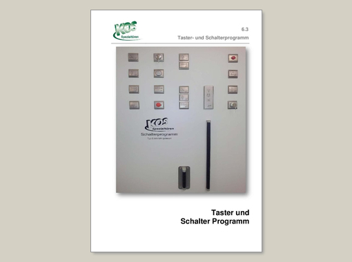 KOS 6.3 Datenblatt Taster und Schalterprogramm