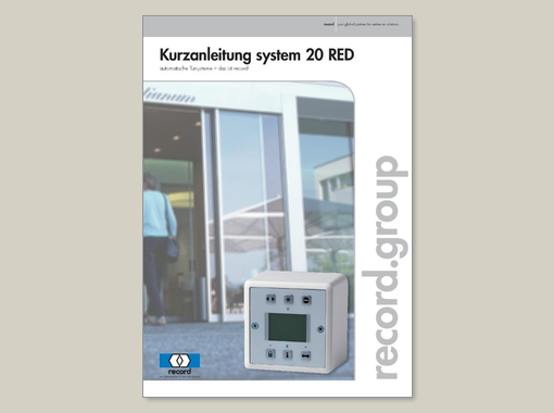 record system 20 RED – Kurzanleitung