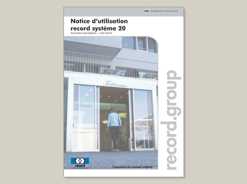 record system 20 – Notice d’utilisation