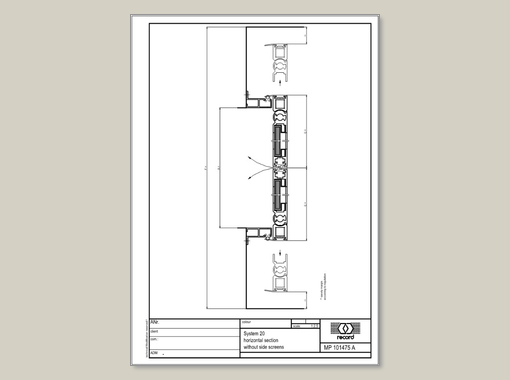 D-TOS Coupe horizontale sans partie fixe